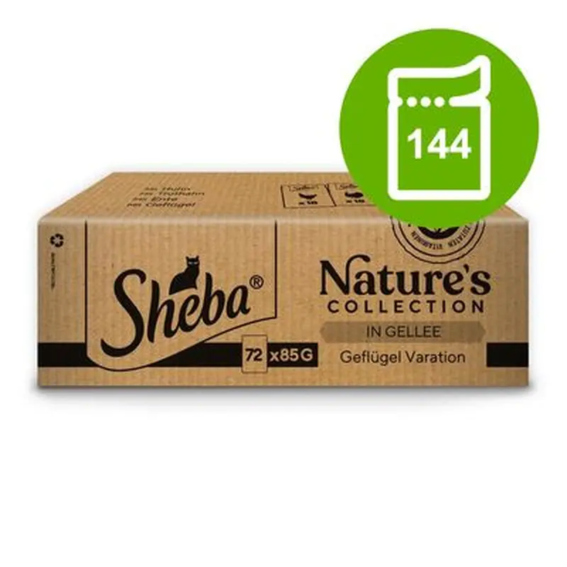 Sheba Nature's Collection Saver Pack 144 x 85g - Poultry variation in jelly