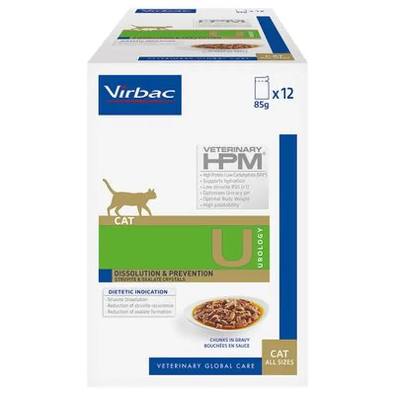 Virbac Veterinary Cat Urology Dissolution & Prevention - 12 x 85g