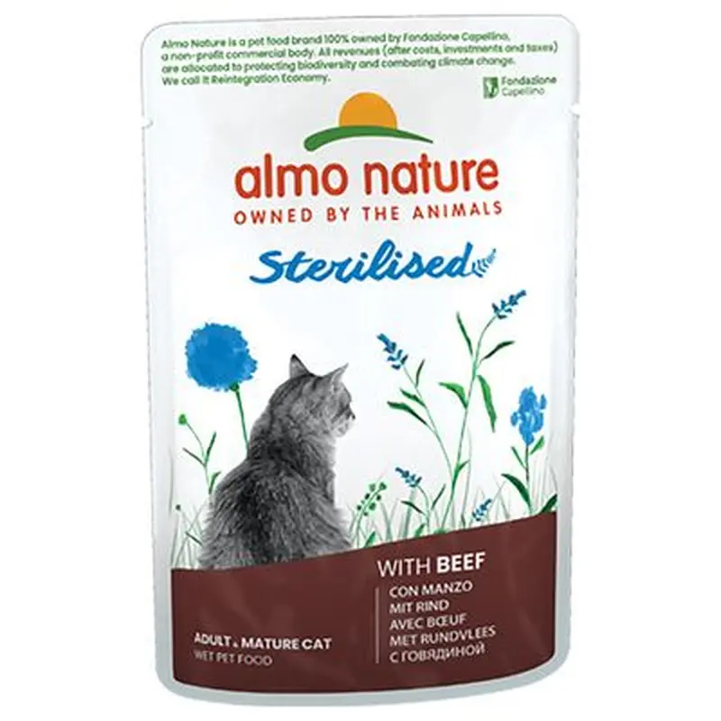 Almo Nature Holistic Sterilised Beef - 6 x 70g