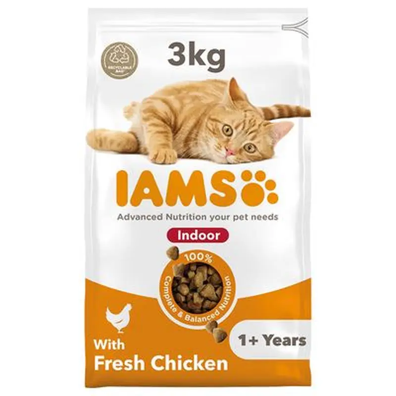 IAMS Advanced Nutrition Indoor Cat with Chicken - 3kg