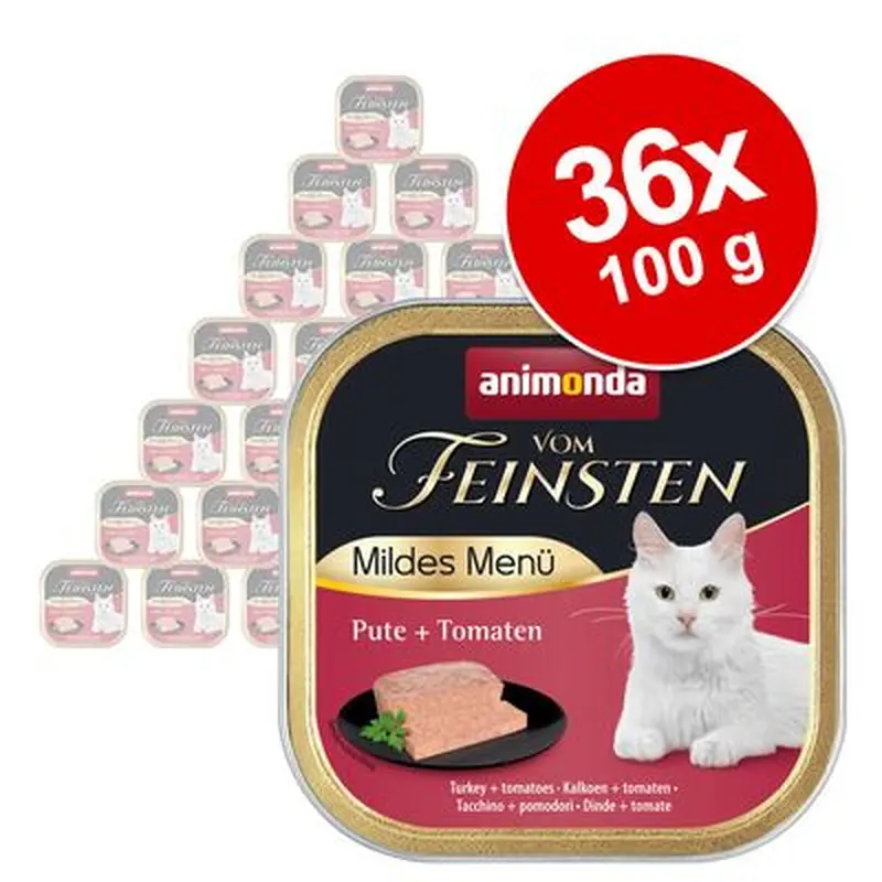 animonda vom Feinsten Mild Menu Adult Saver Pack 36 x 100g - Pure Turkey