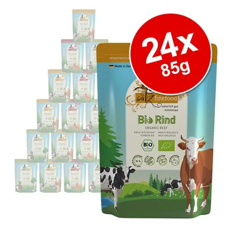 catz finefood Bio Saver Pack 24 x 85g - No.503 Organic Chicken
