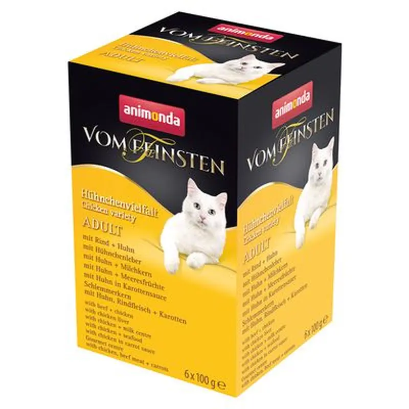 animonda vom Feinsten Adult Mixed Pack 6 x 100g - Chicken Range (6 varieties)
