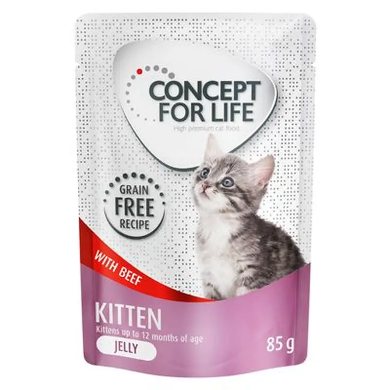 Concept for Life Kitten Beef Grain-Free - in Jelly - 24 x 85g