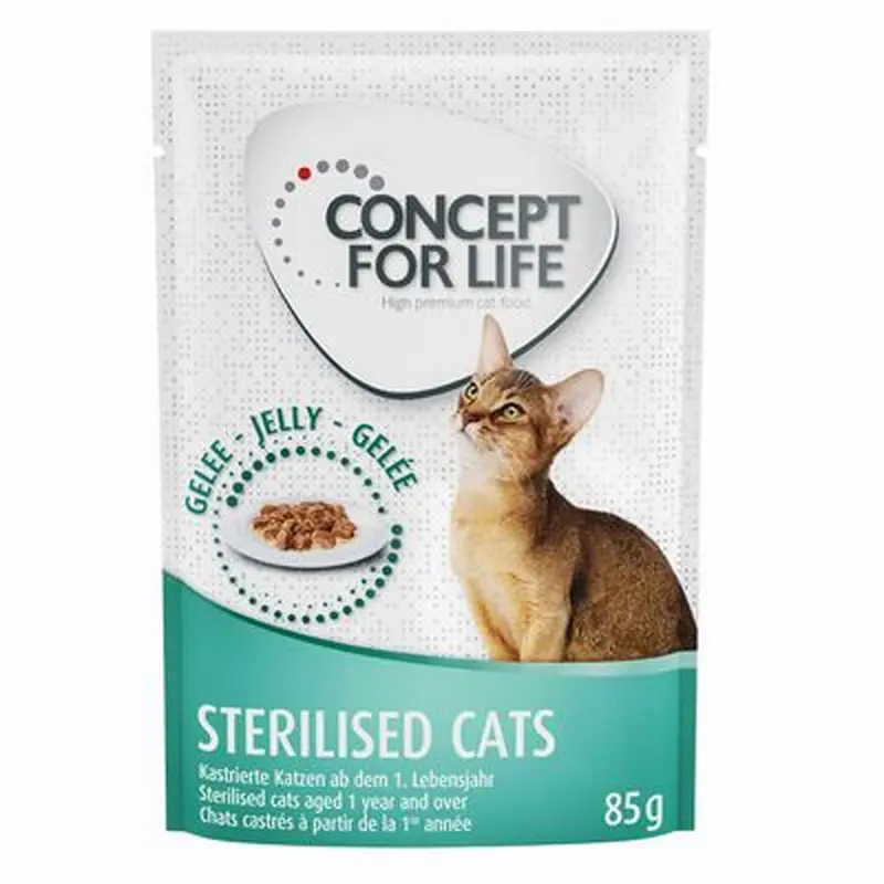 Concept for Life Sterilised Cats  in Jelly - 48 x 85g