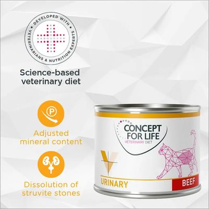 Concept for Life Veterinary Diet Urinary - Beef - 6 x 200g