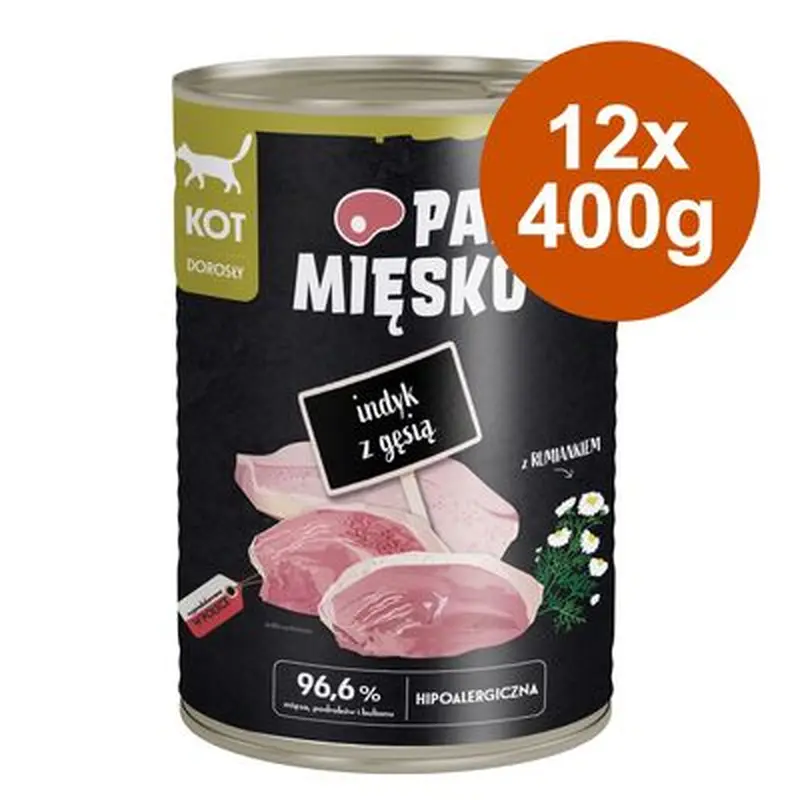 Pan Misko Cat 12 x 400g - Turkey with Rabbit