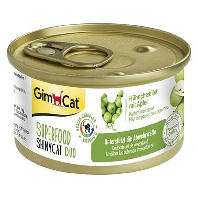 GimCat Superfood ShinyCat Duo 6 x 70g - Mixed Pack (4 Varieties)