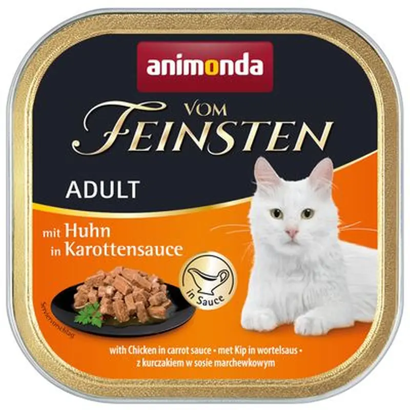 animonda vom Feinsten Adult No Grain in Sauce 6 x 100g - Chicken in a Carrot Sauce