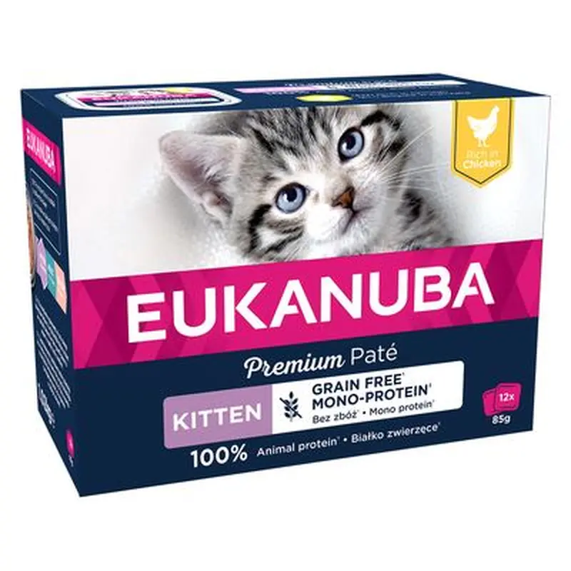 Eukanuba Grain Free Kitten - Chicken - 12 x 85g