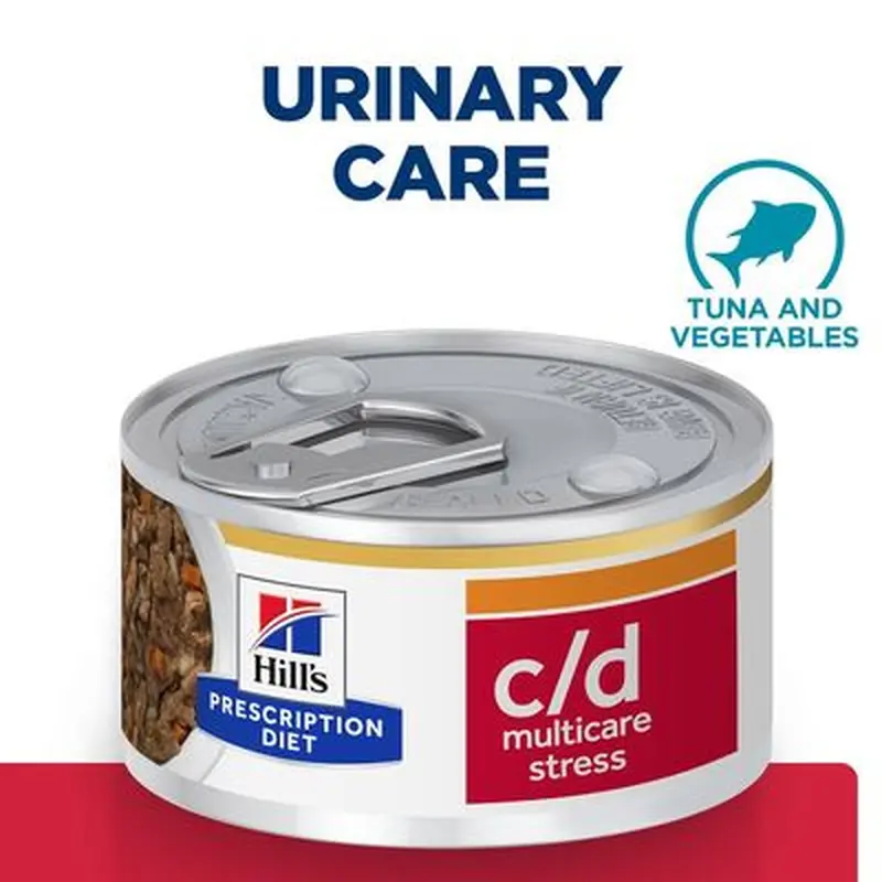 Hill's Prescription Diet c/d Multicare Stress Stew with Tuna & Vegetables - 24 x 82g