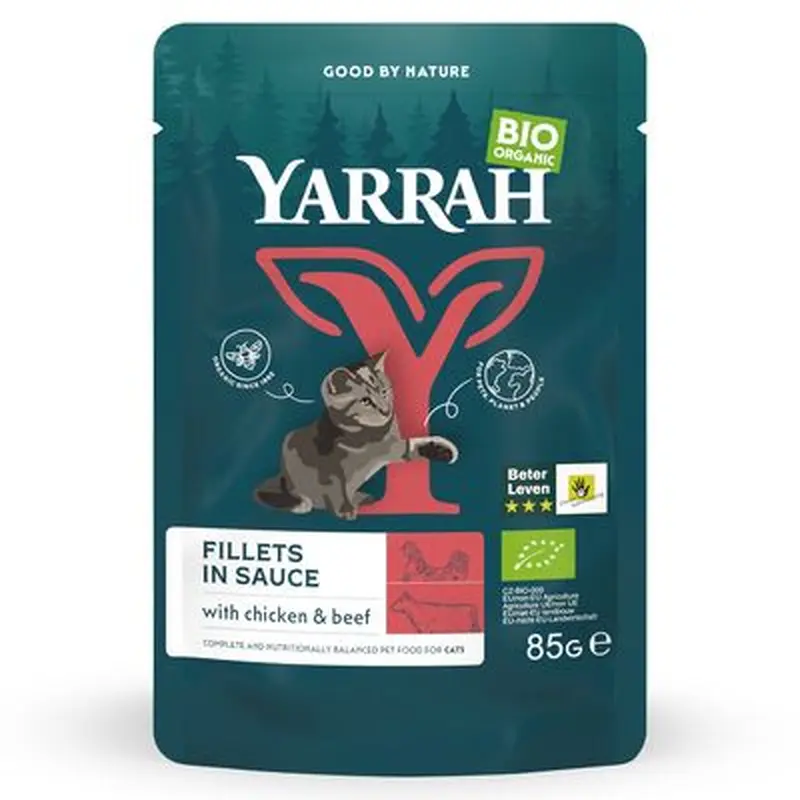 Yarrah Organic Fillets in Sauce 14 x 85g - Organic Chicken