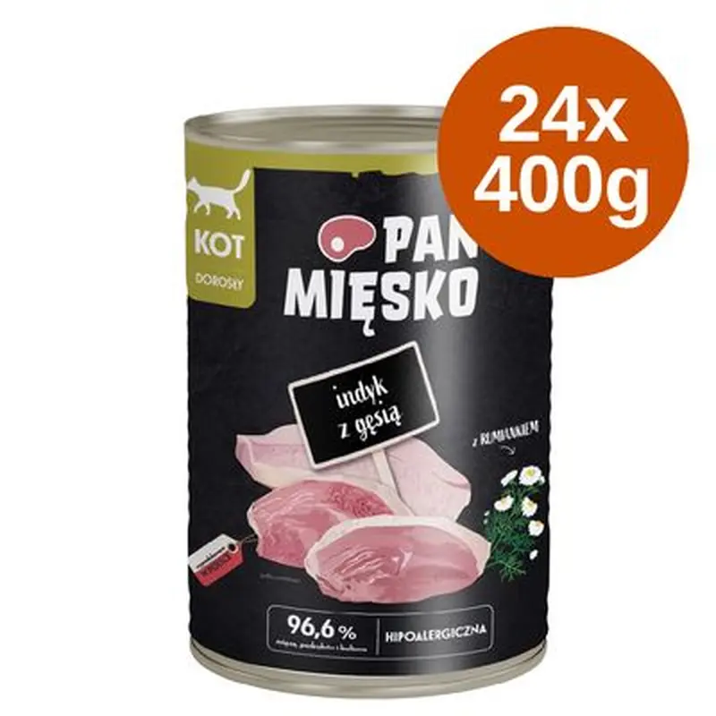 Pan Misko Cat Saver Pack 24 x 400g - Turkey with Rabbit