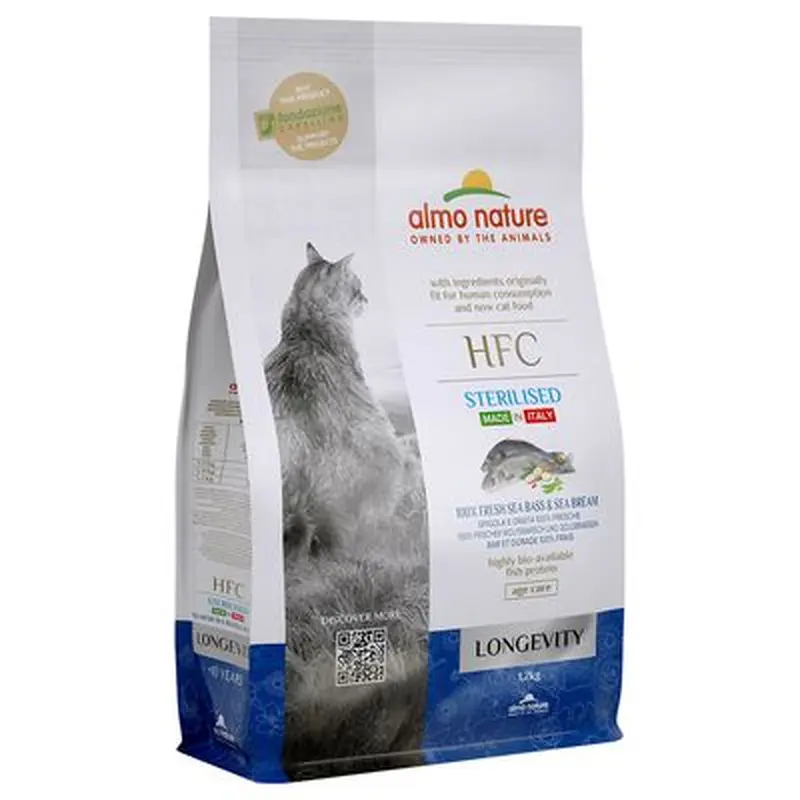 Almo Nature HFC Longevity Sterilised Sea Bass & Sea Bream - 1.2kg