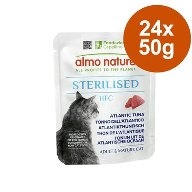Almo Nature HFC Sterilised Saver Pack 24 x 50g - Pacific Tuna