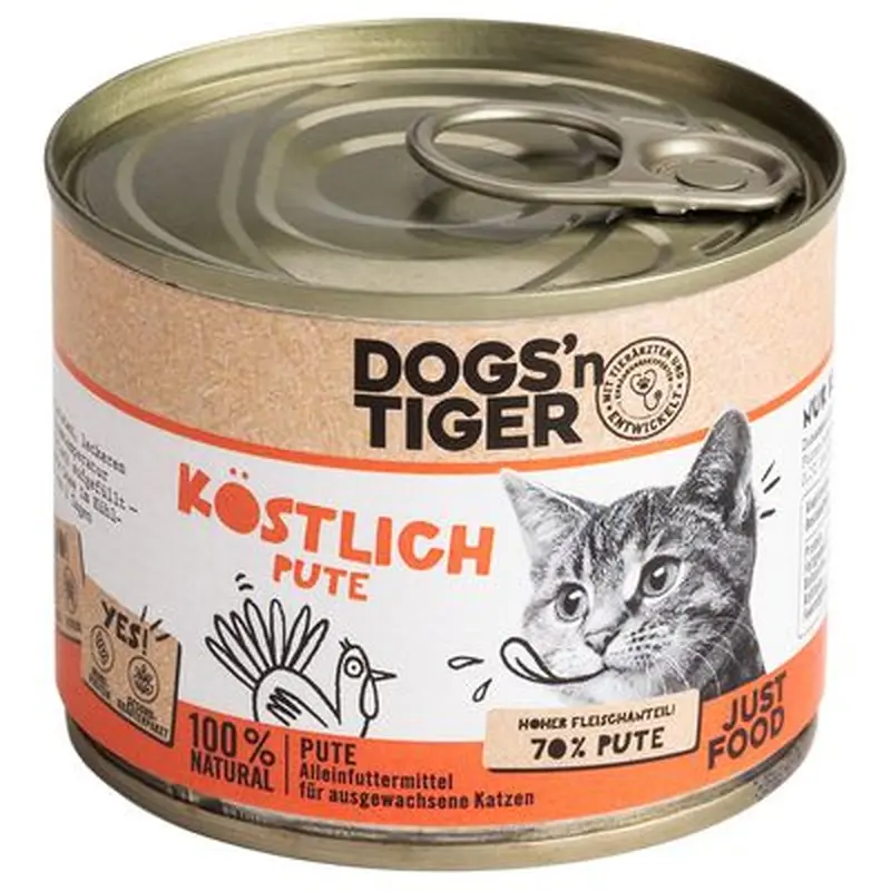 Dogs'n Tiger Adult Cat 6 x 200g - Beef Feast