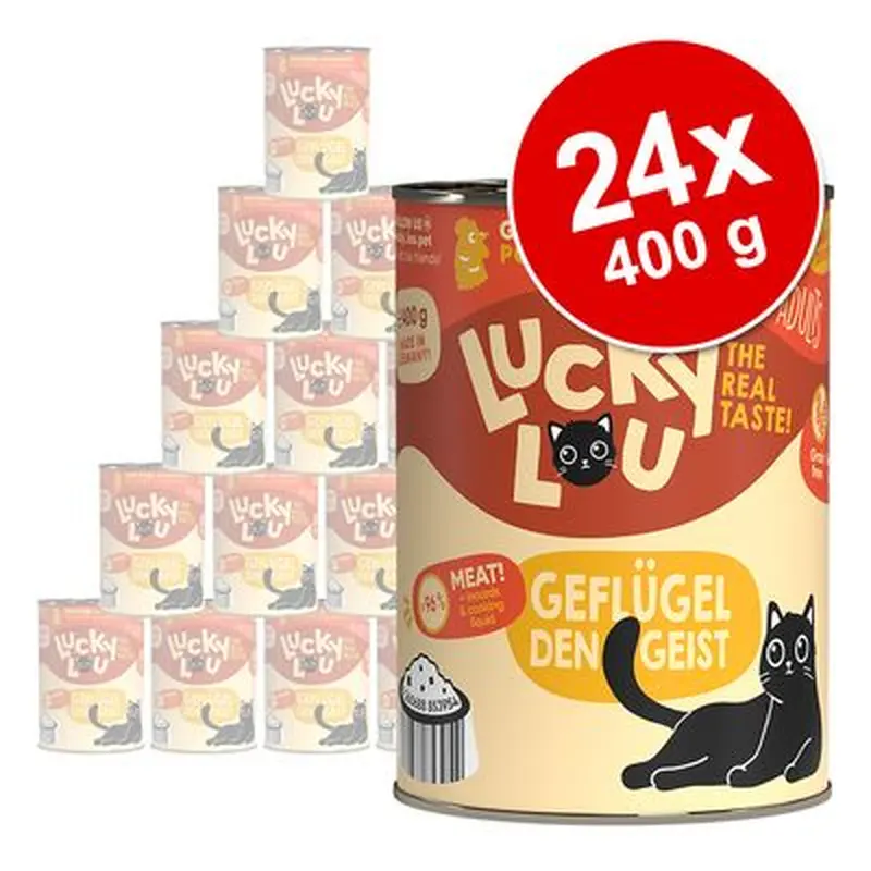 Lucky Lou Adult Saver Pack 24 x 400g - Poultry & pheasant