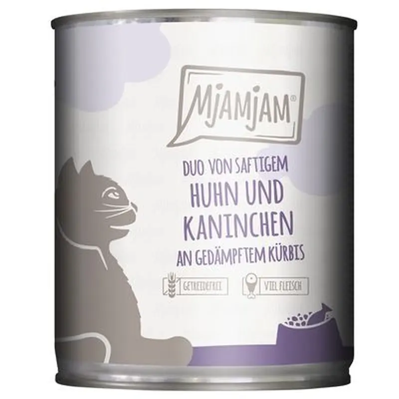 MjAMjAM Duo 6 x 800g - Delicious Beef & Good Turkey with Steamed Pumpkin