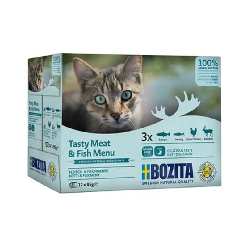 Bozita Chunks in Sauce Pouches 12 x 85g - Turkey