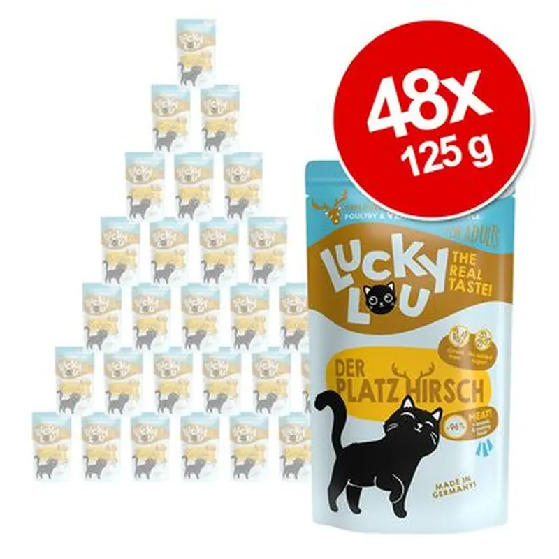 Lucky Lou Adult Saver Pack 48 x 125g - Mix II: Game mix (4 varieties)