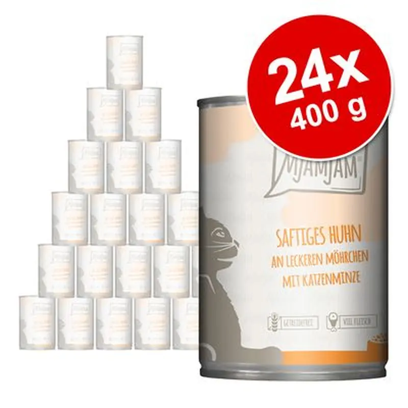 MjAMjAM Saver Pack 24 x 400g - Juicy Chicken with Delicious Carrots