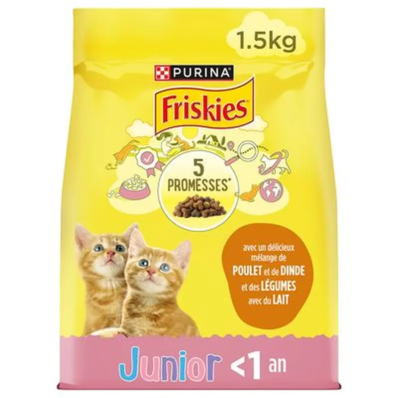 PURINA Friskies Cat with Beef, Chicken and Vegetables - 1.5kg
