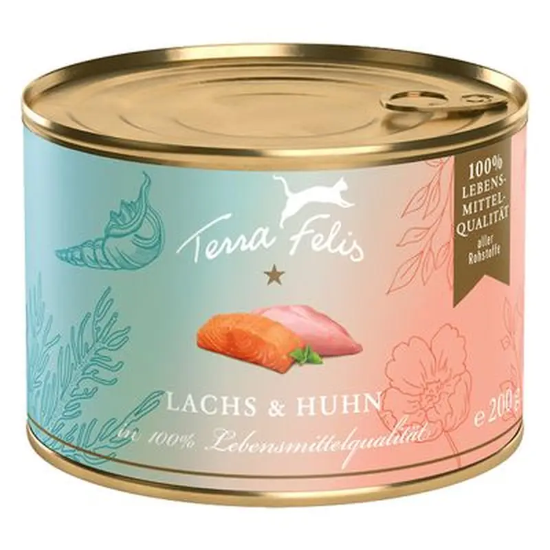 Terra Felis 12 x 200 g - Salmon & chicken