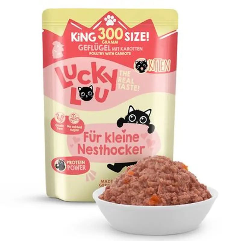 Lucky Lou Lifestage Kitten 6 x 300g - Poultry