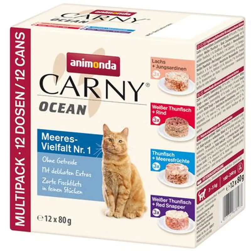 animonda Carny Ocean 24 x 80g - Salmon & Baby Sardines