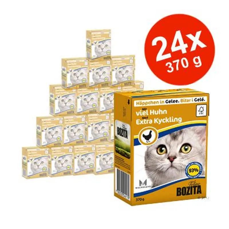 Bozita Chunks in sauce Saver Pack 24 x 370g - Chicken Liver