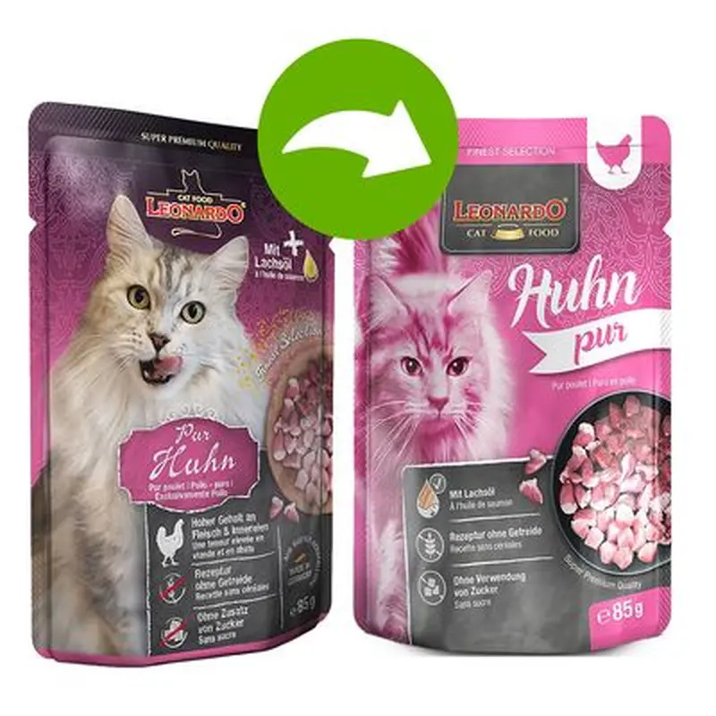 Leonardo Finest Selection Pouches 16 x 85g - Trout & Catnip