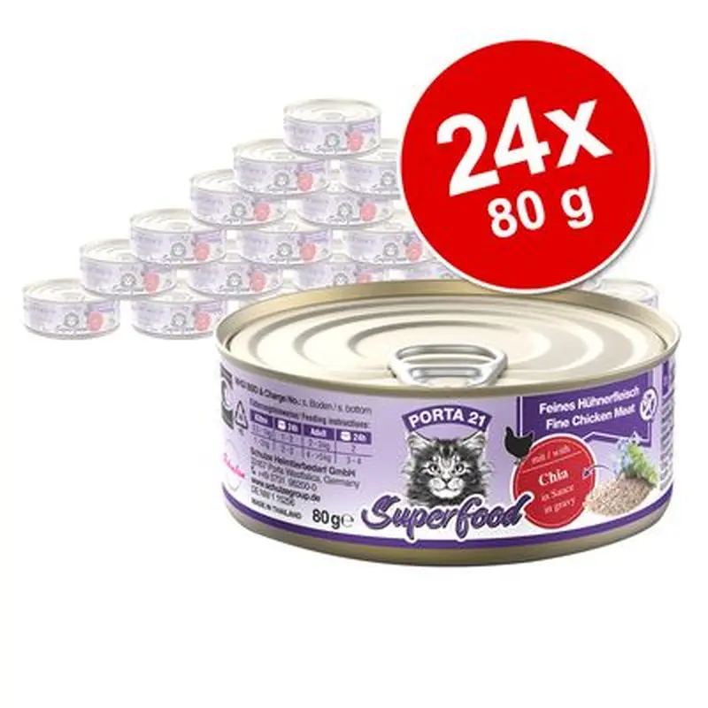 Porta 21 Superfood 24 x 80 g - Chicken with kiwi