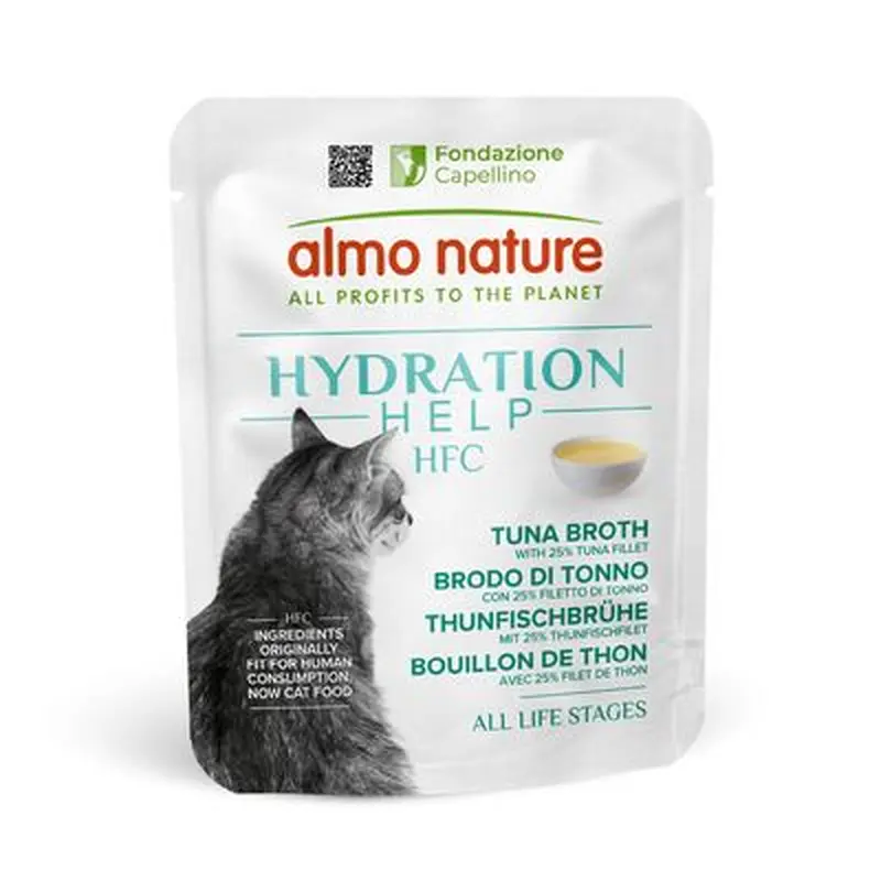 Almo Nature HFC Hydration Help 6 x 50g - Salmon Broth with Salmon Fillet