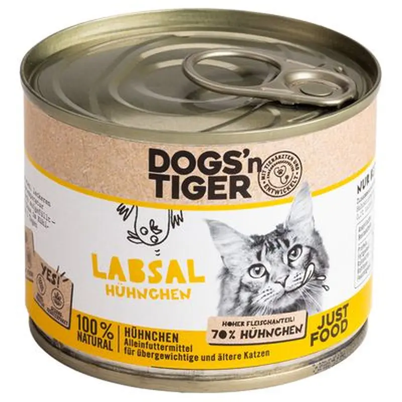 Dogs'n Tiger Senior Cat 6 x 200g - Refreshment: Chicken