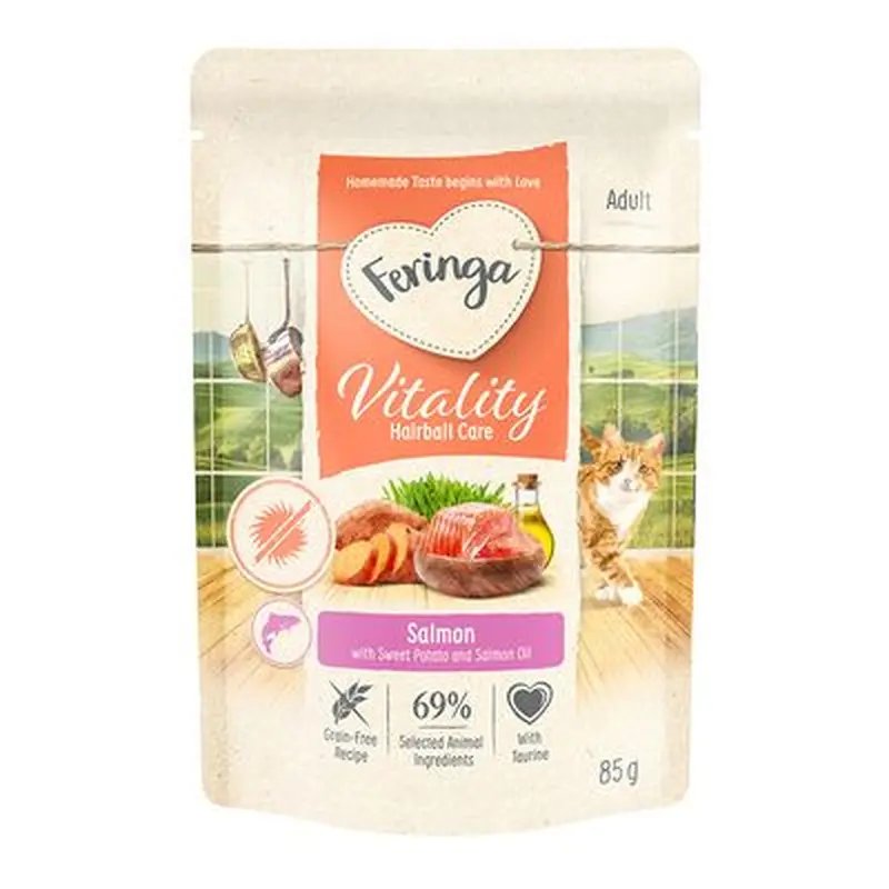 Feringa Vitality Hairball Care with Salmon - 6 x 200g