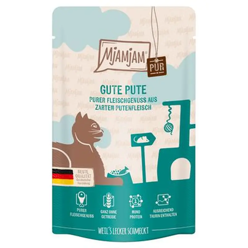 MjAMjAM Pure Meat Pouches 12 x 125g - Pure Duck