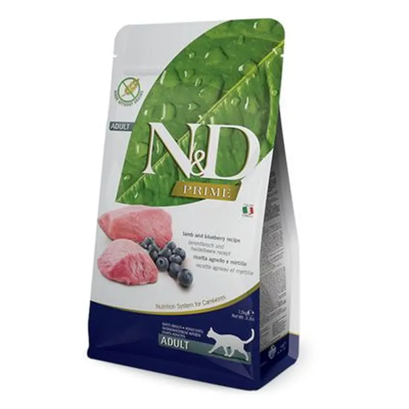 Farmina N&D Prime Grain Free Adult with Lamb & Blueberry - 5 kg