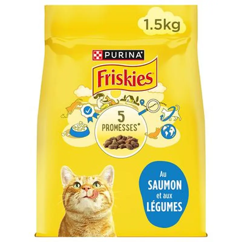PURINA Friskies Adult with Salmon & Vegetables - 1.5kg