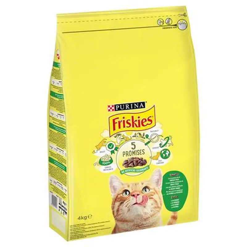 PURINA Friskies Cat with Rabbit, Chicken and Vegetables - Economy Pack: 3 x 1.5kg