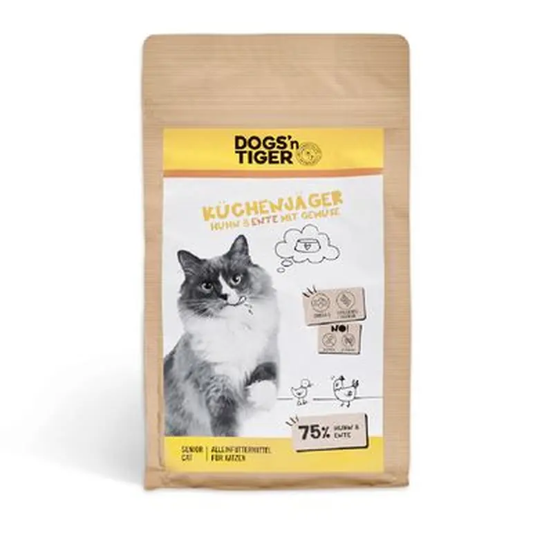 Dogs'n Tiger Senior Kitchen Hunter Chicken & Duck - Economy Pack: 6 x 1.5kg