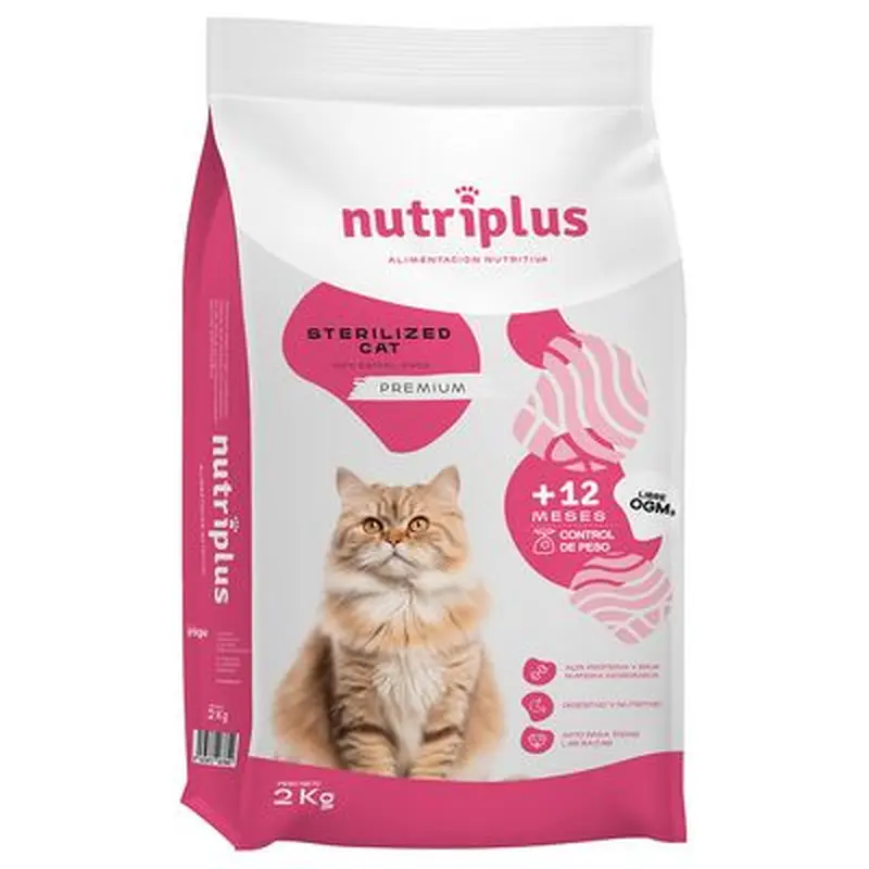 Nutriplus Adult Cat Sterilised - Economy Pack: 2 x 2kg