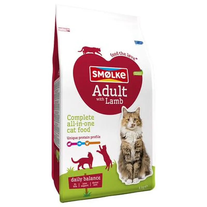Smlke Adult Cat Food with Lamb - 4 kg