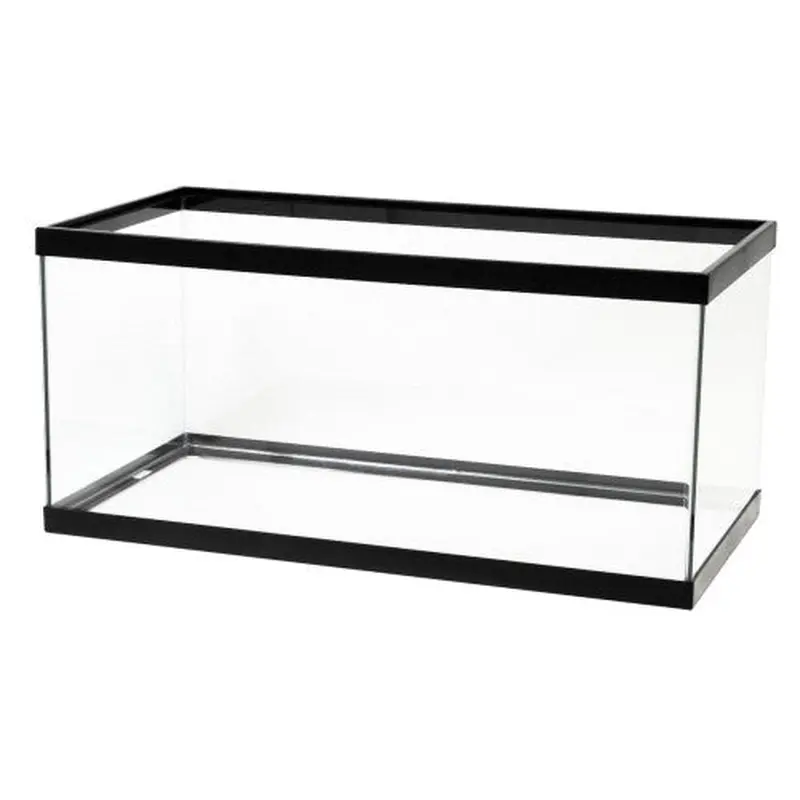 Aqueon Standard Glass Rectangle Aquarium Clear Silicone Black 40 Breeder SD-3