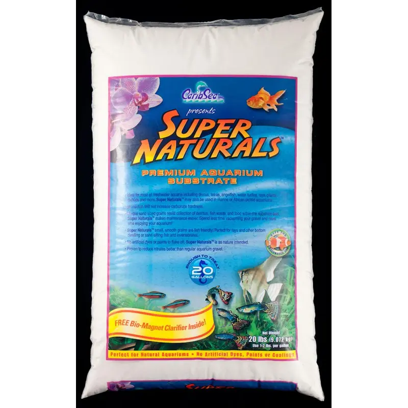 CaribSea Super Naturals Moonlight Aquarium Sand 20 lb