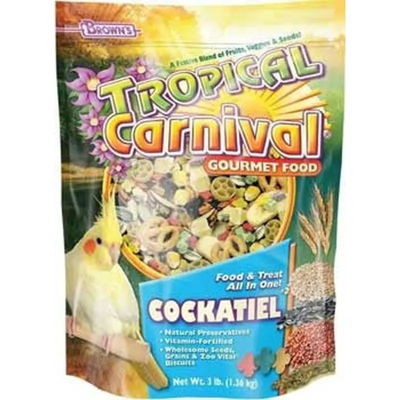 F.M. Brown's Tropical Carnival Cockatiel 3lb -90591 