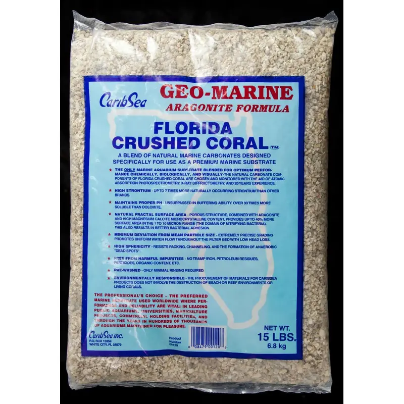 CaribSea Geo-Marine Florida Crushed Coral Substrate 15 lb