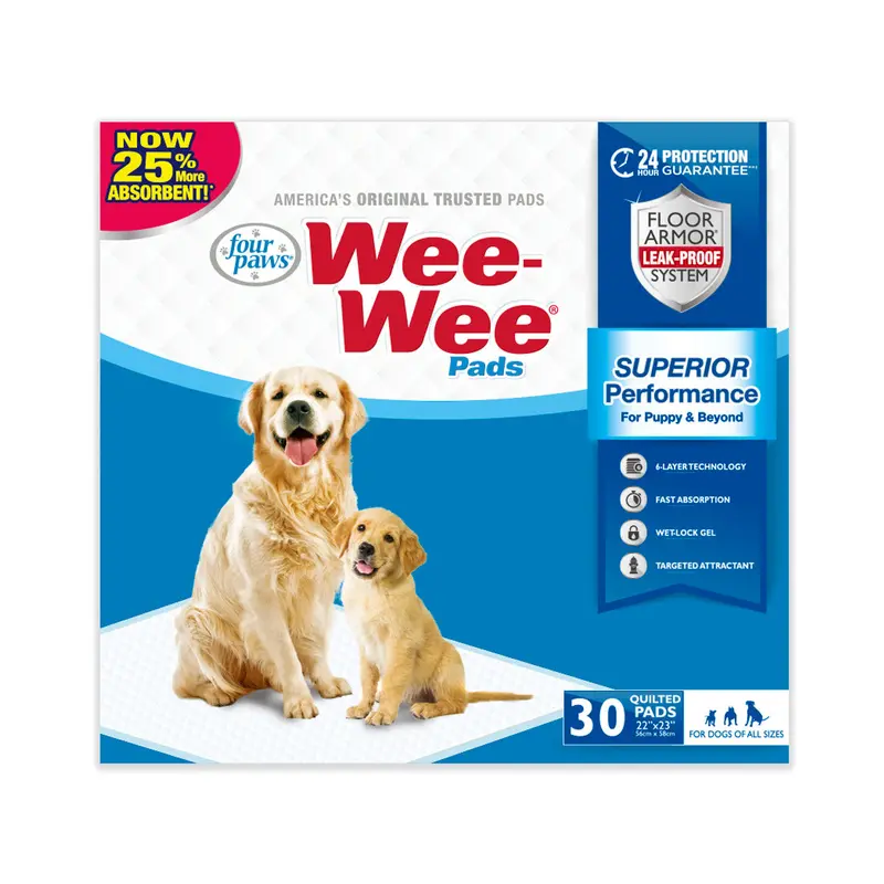 Four Paws Four Paws Wee-Wee Superior Performance Dog Pee Pads Standard 30 Count