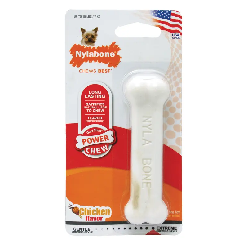 Nylabone Power Chew Durable Dog Toy Chicken X-Small/Petite (1 Count)