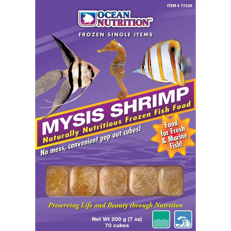 Ocean Nutrition Mysis Shrimp Frozen Fish Food 7 oz SD-5