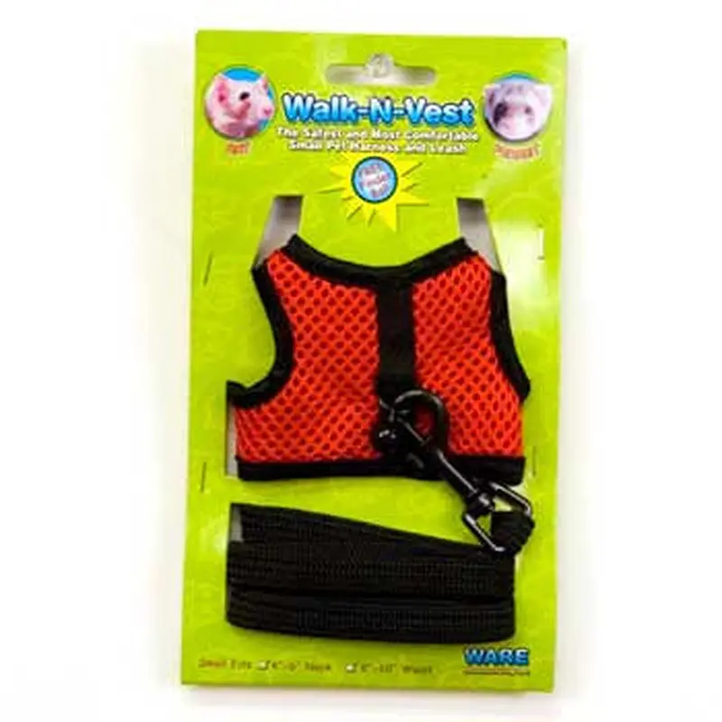 Ware Walk-N-Vest Mesh Harness & Lead Small 